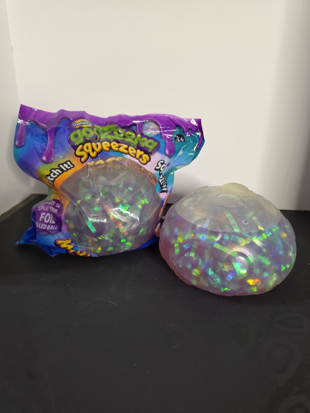 Goozoona Squeezers Iridescent Purple Sensory Ball by